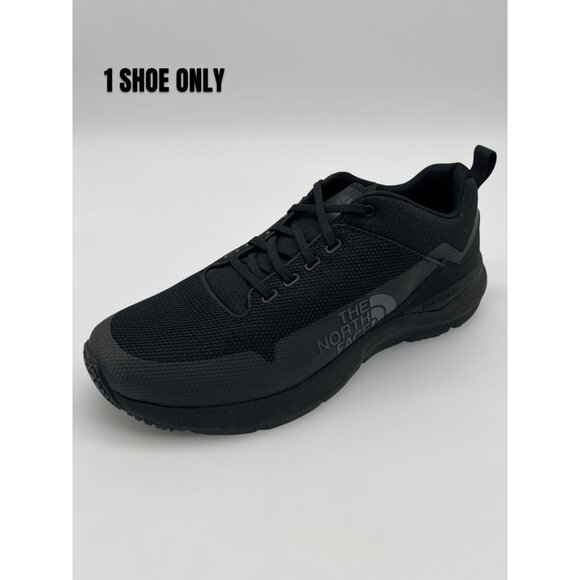 The North Face Mens Single Left Athletic Shoe In Total Black Mesh Design - Picture 1 of 8